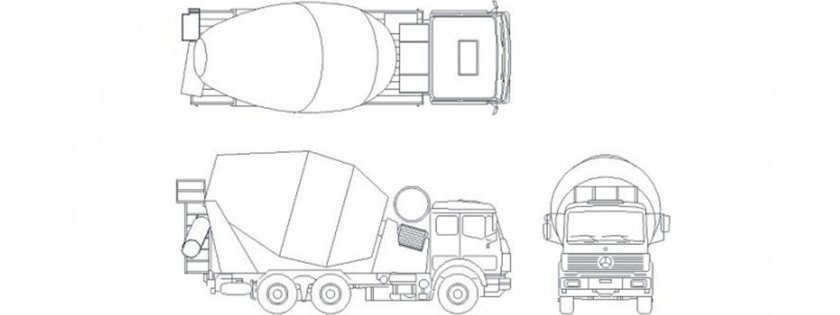 Автобетоносмеситель КАМАЗ 55111 схема