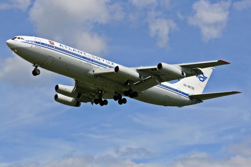 Ил-86 пассажирский самолёт салон