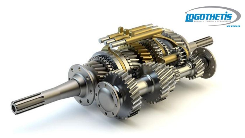 Коробка передач на белом фоне