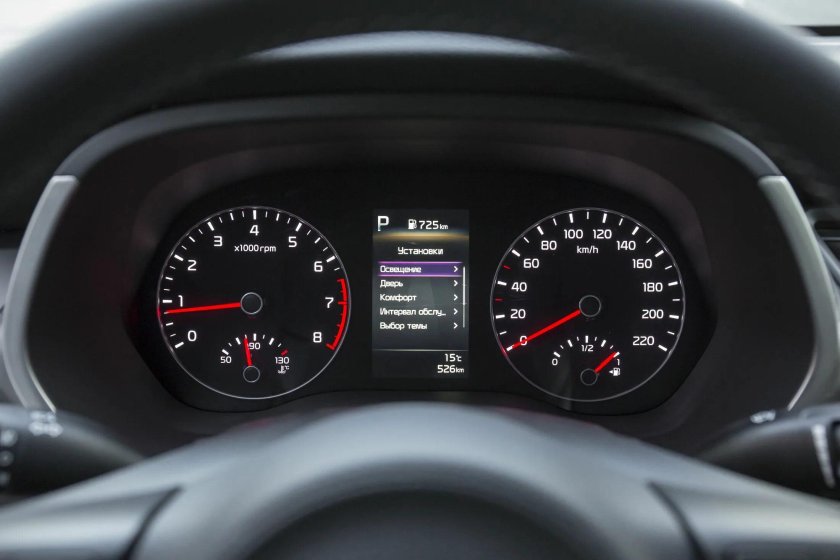 Kia Rio 2021 приборка
