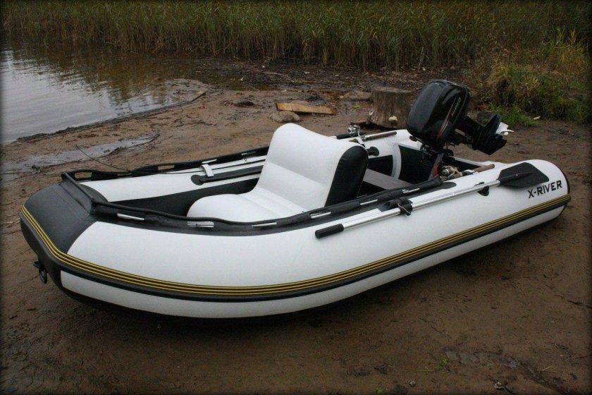 Надувная лодка с надувными сиденьями