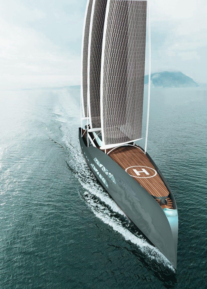 Концепт парусной яхты c300