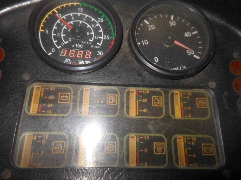 Панель приборов ХТЗ 17221 обозначения