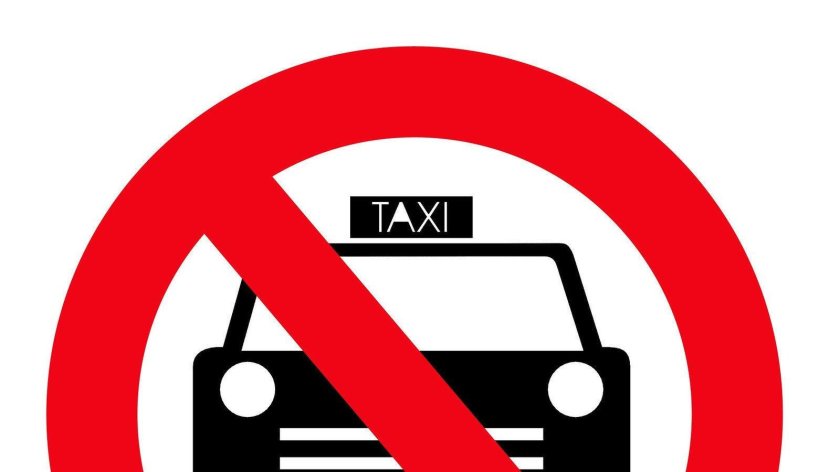 Такси запрещено знак
