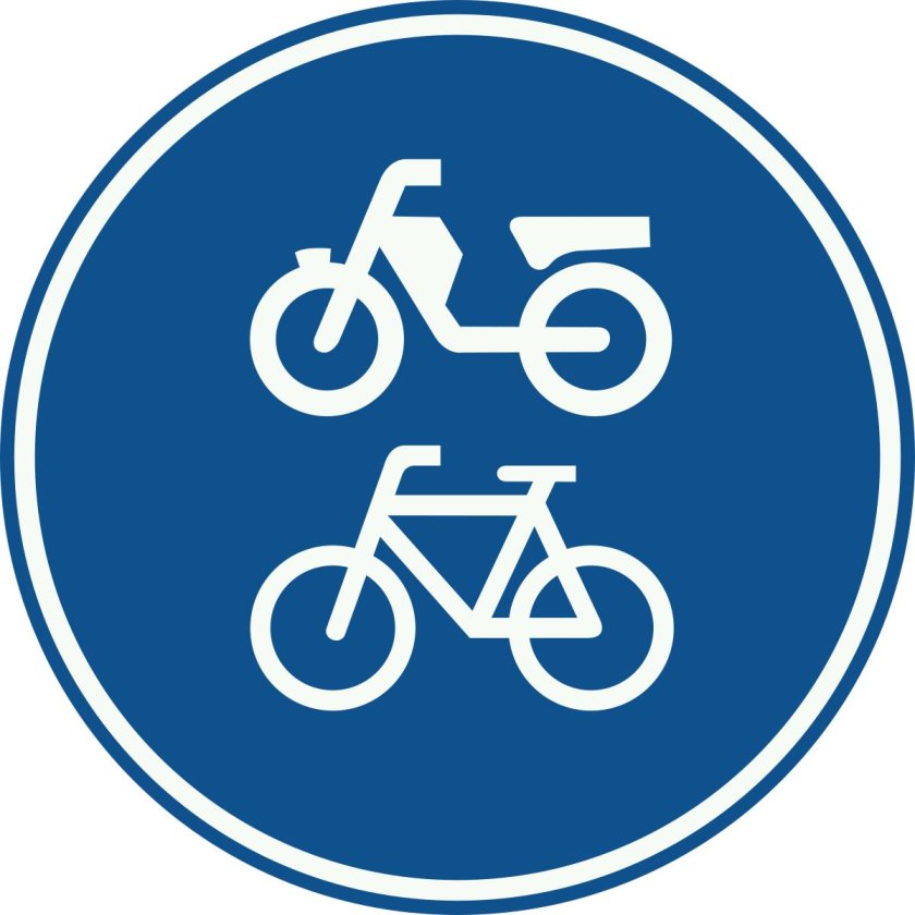 Дорожные знаки для велосипедистов и мопедов