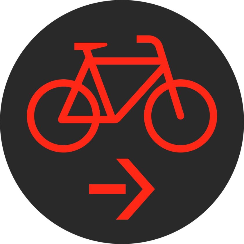 Велосипед со стрелочкой