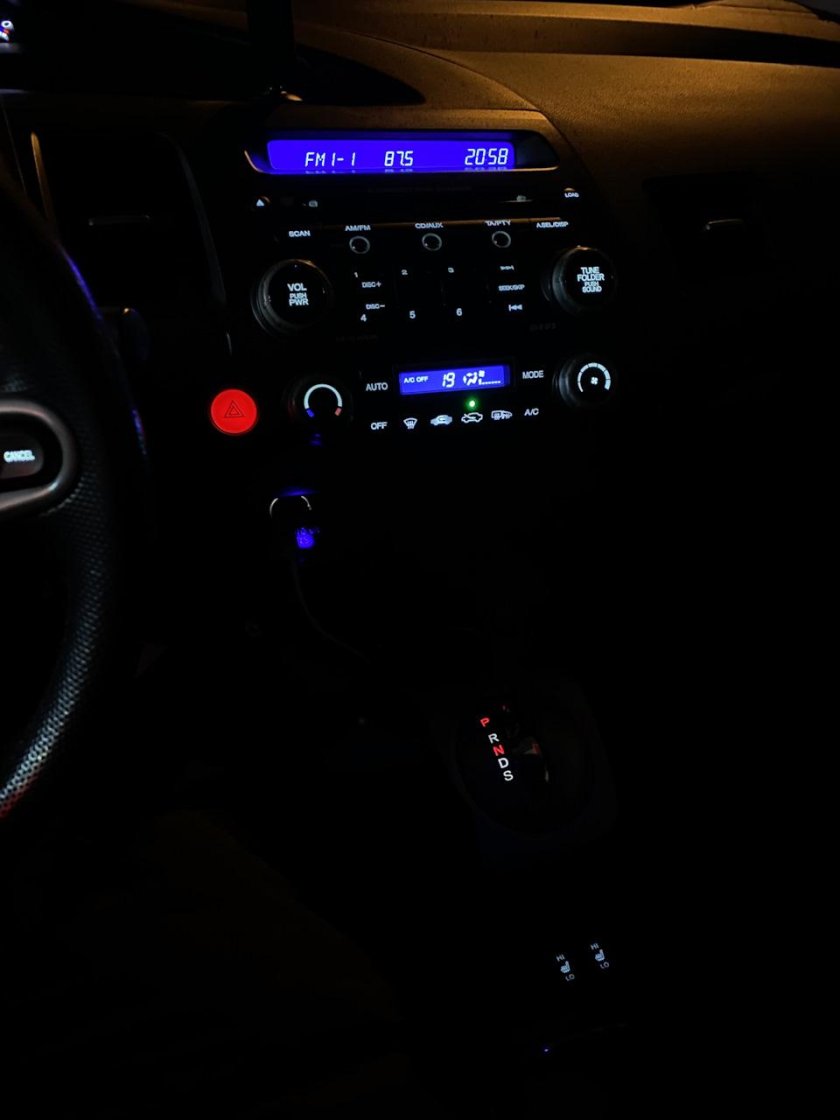 Пересвет кнопок Civic 4d