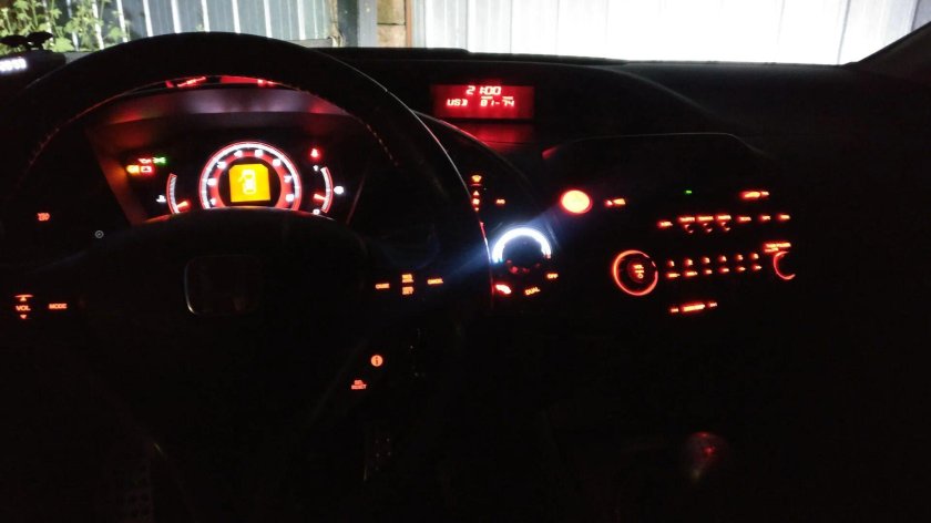 Honda Civic Type r 2008 приборная панель