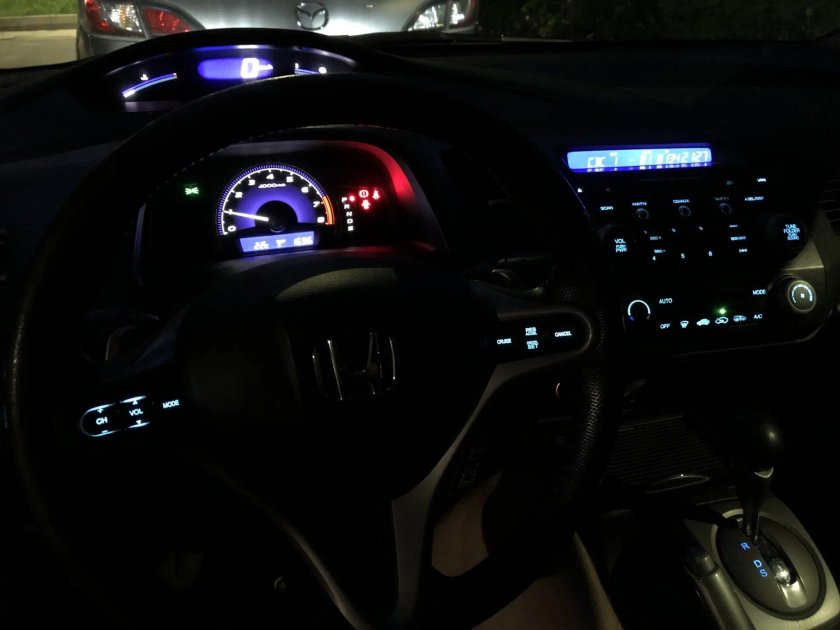 Пересвет кнопок Civic 4d