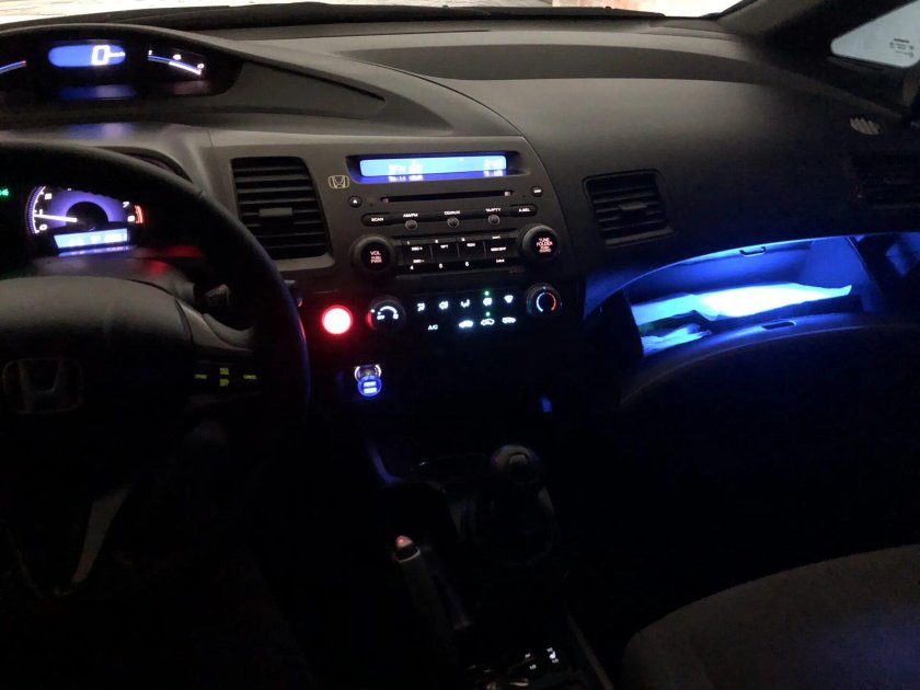 Honda Civic 4d подсветка салона