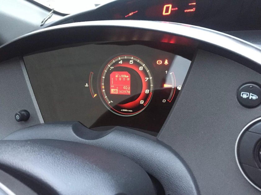 Honda Civic Type r приборная панель