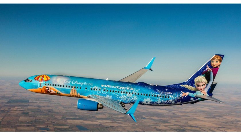 Самолет Walt Disney ливрея