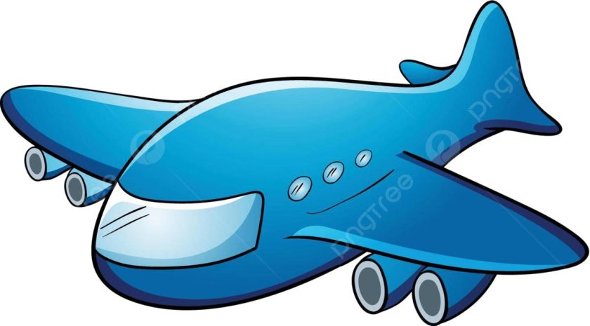 Самолет мультяшный