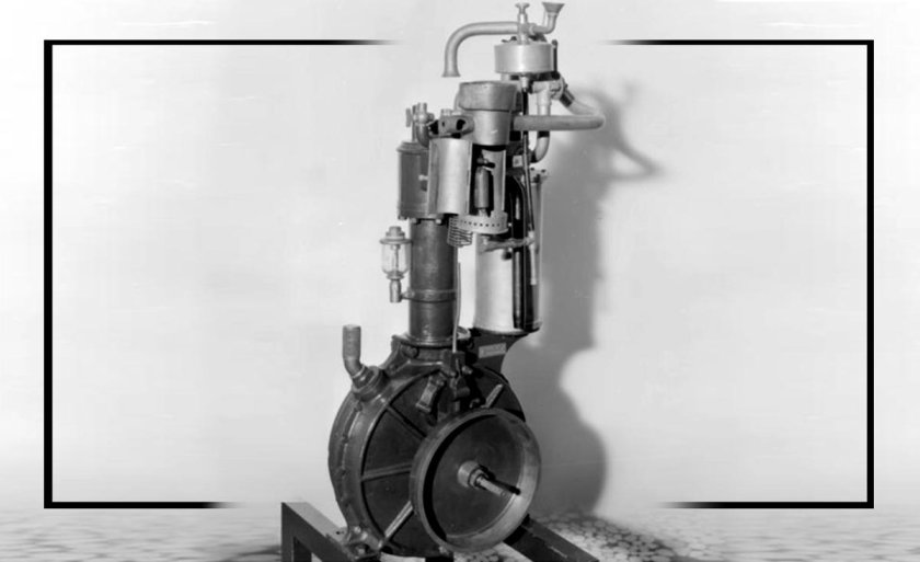 Первый бензиновый двигатель Готлиб Даймлер