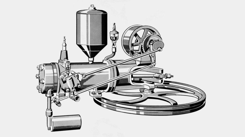 Benz Patent-Motorwagen 1886 двигатель