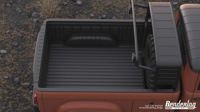 Пикап с кабиной от ЗИЛ-130 на шасси ГАЗ-66