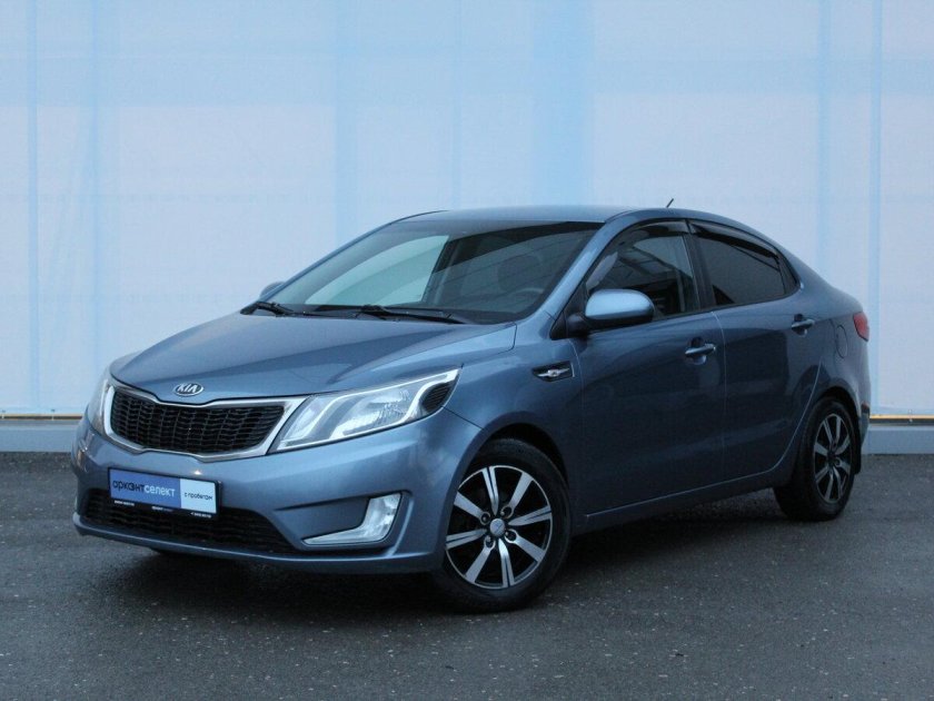 Киа рио голубой 2013