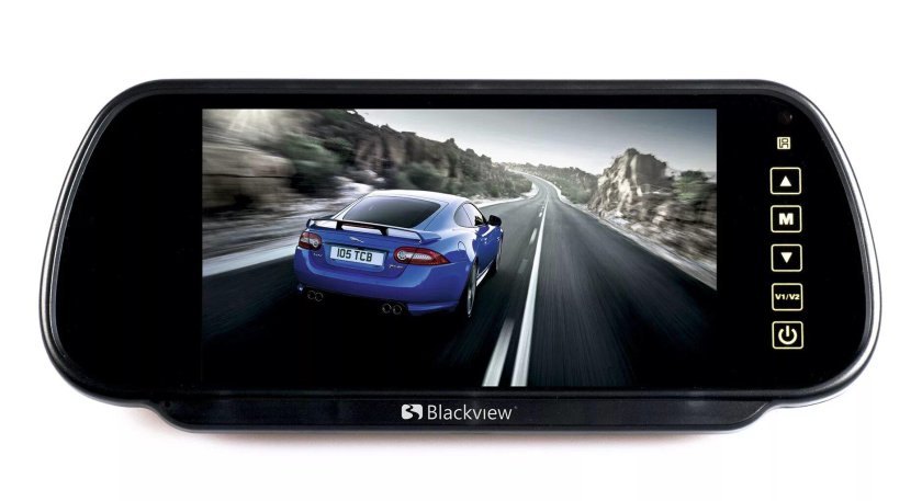 Зеркало заднего вида с монитором 7 дюймов и камерой заднего вида