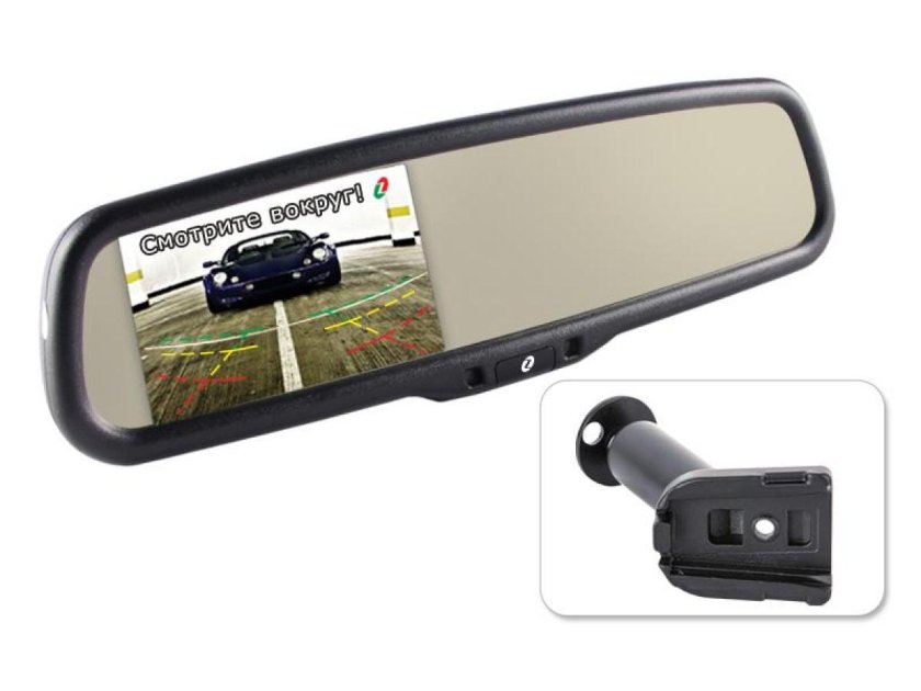 Штатное зеркало с видеорегистратором