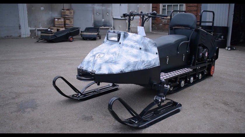 Мини снегоход Бурлак Егерь 20 л с