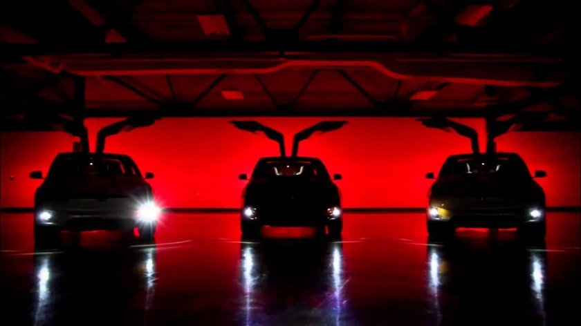 Тесла модель x танец