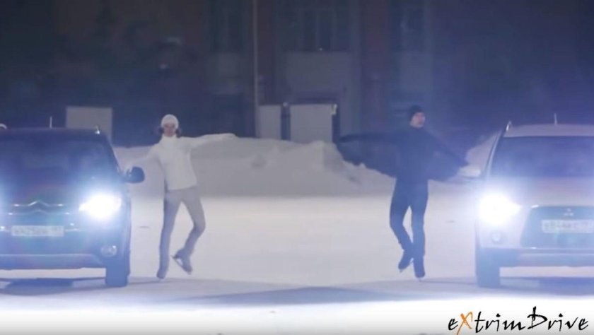 Танец машин на льду