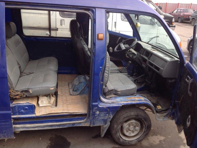 Дэу Дамас габариты салона