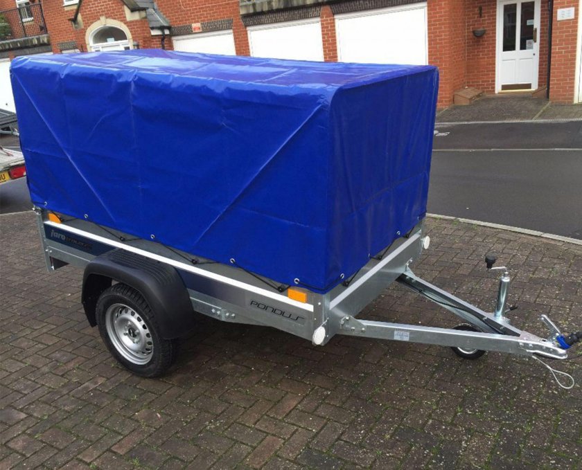 Синий прицеп