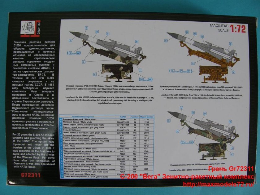 ТТХ С-200 зенитный ракетный комплекс