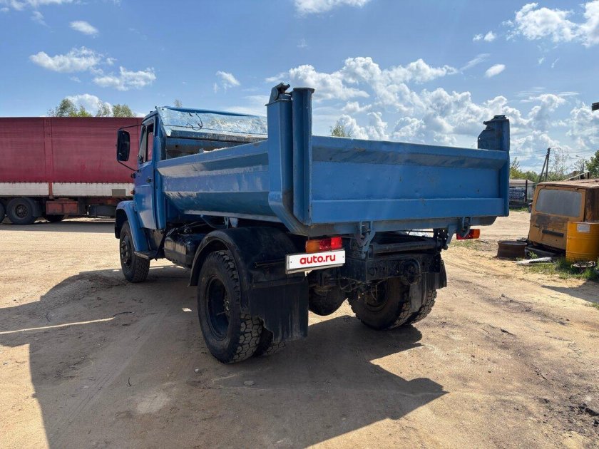 Газ 3307 самосвал голубой