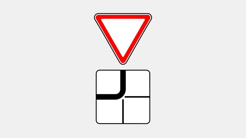 Дорожный знак 8 13 направление главной дороги