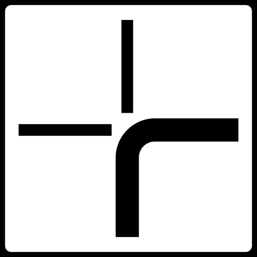 Направление главной дороги 8.13