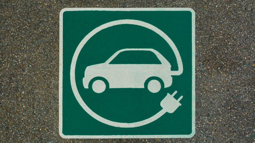 Знак парковка для электромобилей