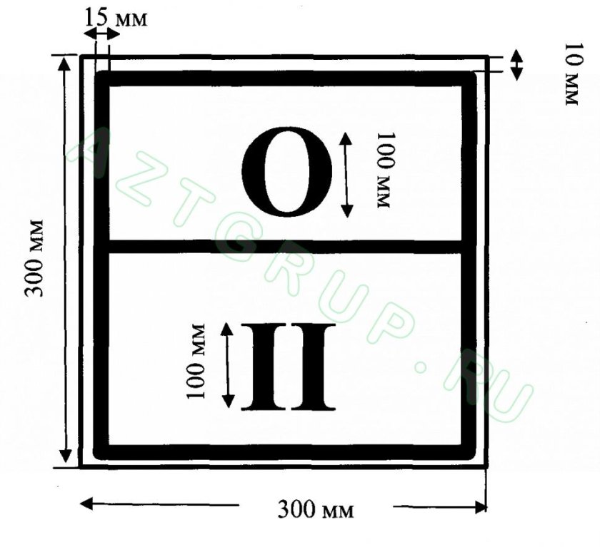 Знак отходов 4 класса опасности