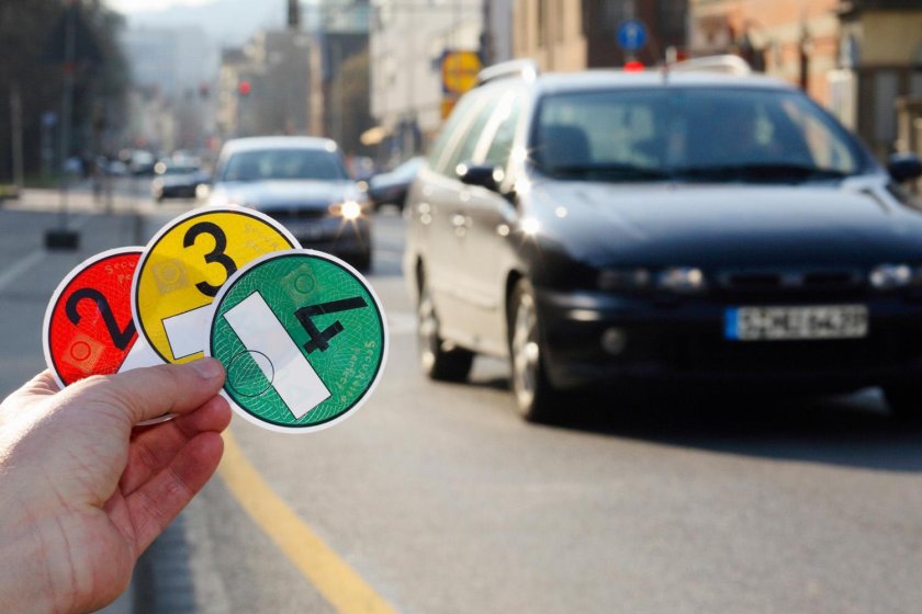 Знак экологического класса автомобиля