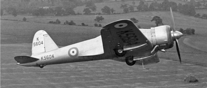 Gloster f.5/34 истребитель