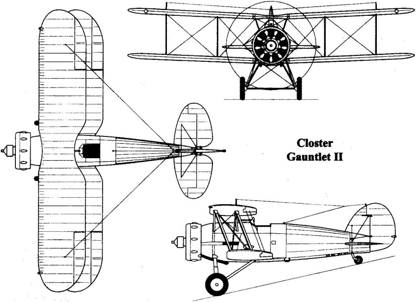 Gloster Gladiator MK.I чертежи