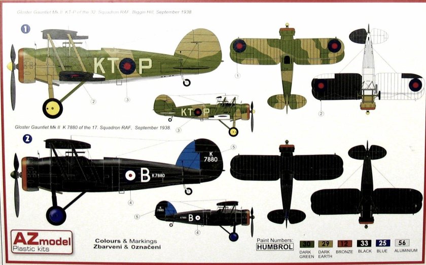 Gloster Gladiator чертежи