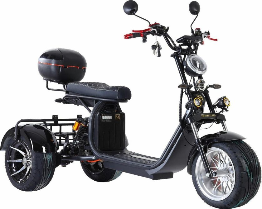 Электроскутер трехколесный