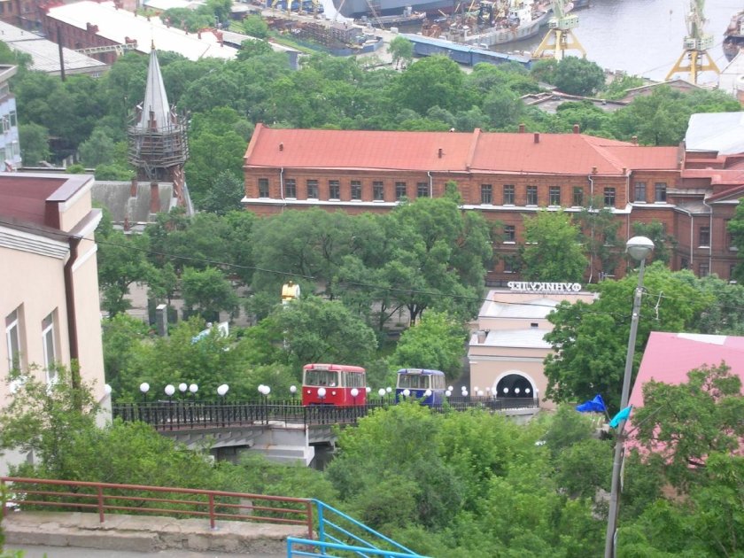 Открытие фуникулёра Владивосток