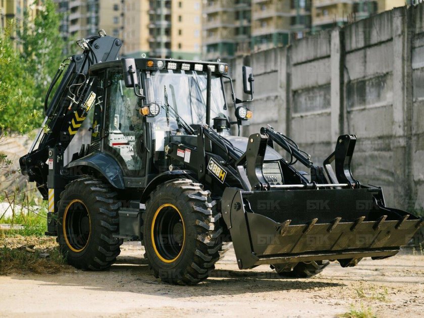 Экскаватор погрузчик shanmon 388 h