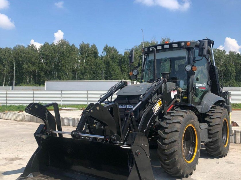 Экскаватор погрузчик shanmon 388 h