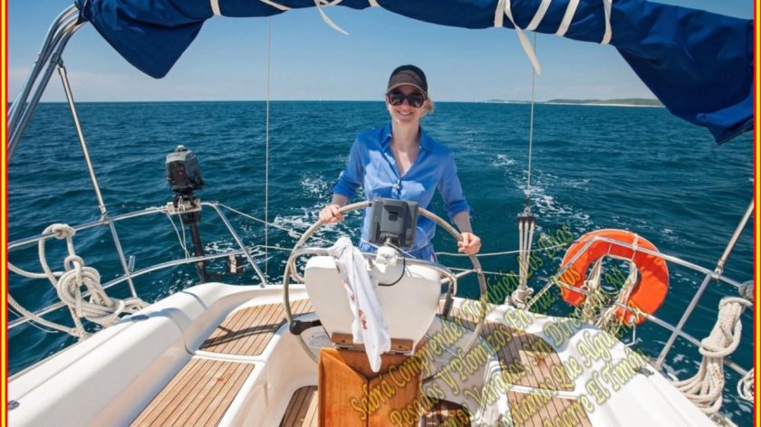 За штурвалом яхты