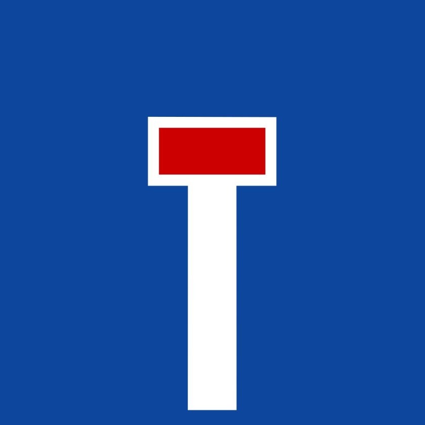 Знак тупик вектор