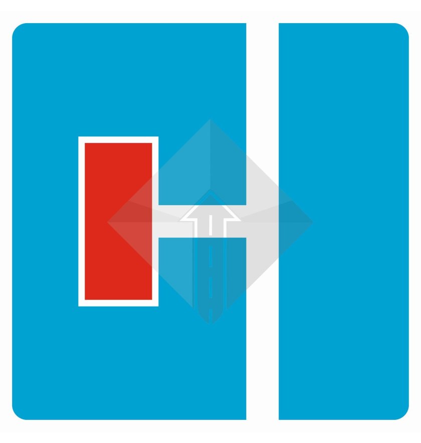 Дорожный знак тупик 6.8.2