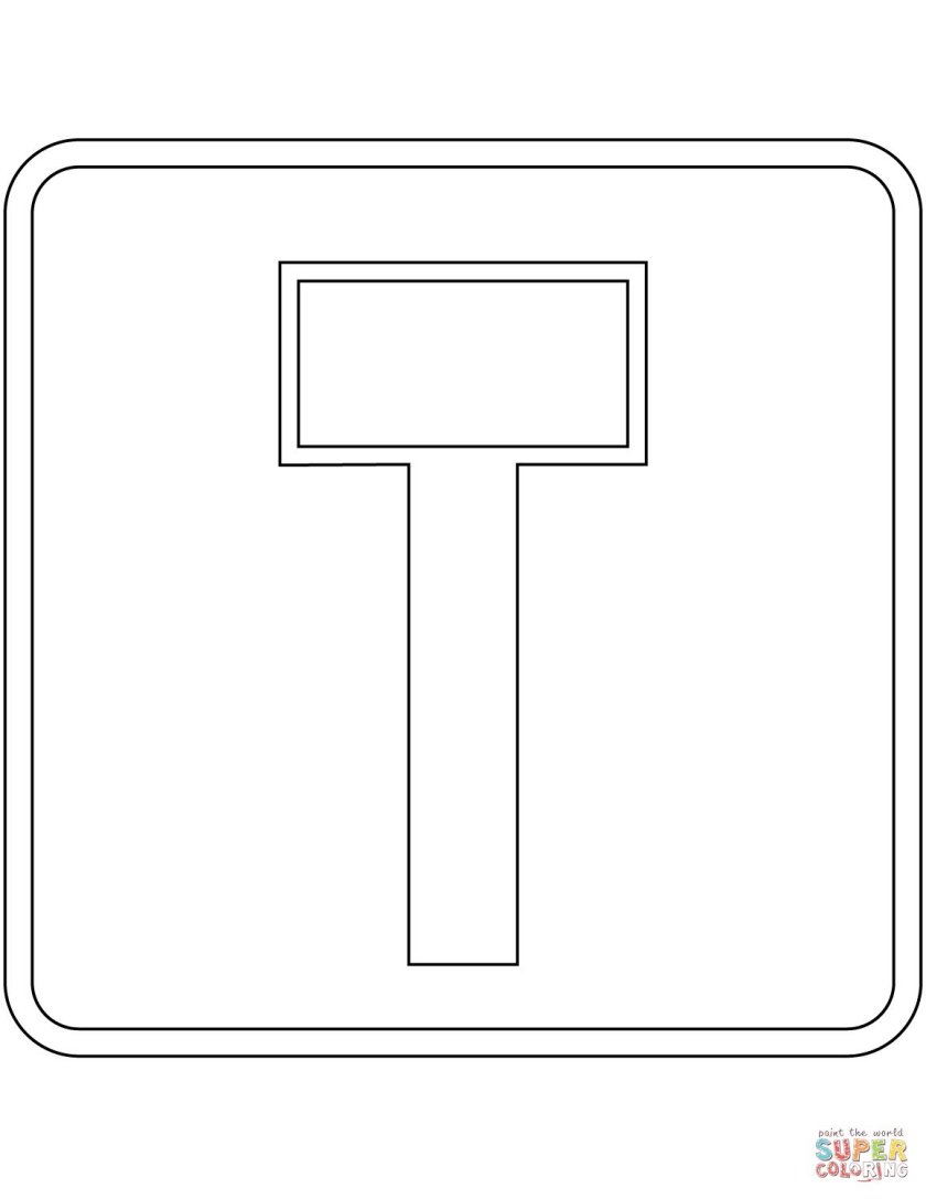 Дорожные знаки раскраска