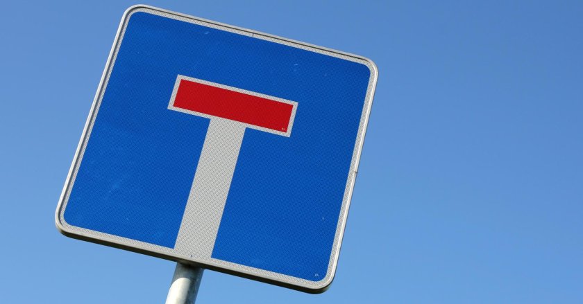 Дорожный знак тупик фото