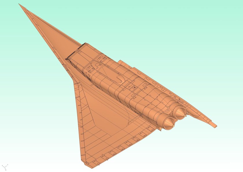 14402 ICM 1/144 Советский сверхзвуковой пассажирский самолет Tupolev-144д