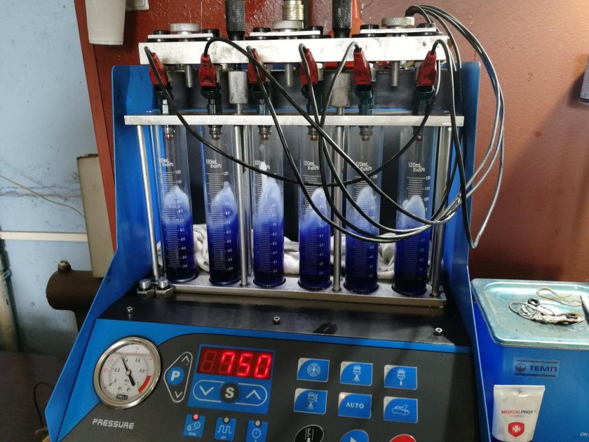 Стенд для промывки форсунок