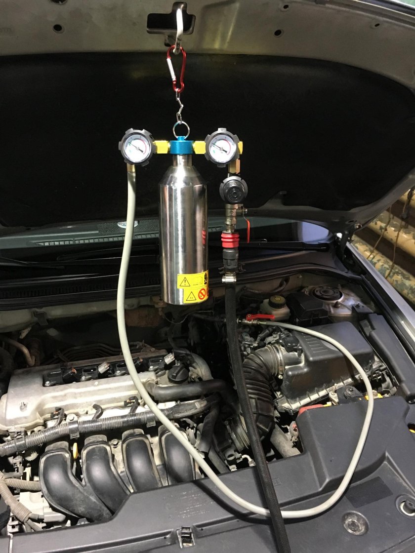 Промывка форсунок бензинового двигателя без снятия форсунок